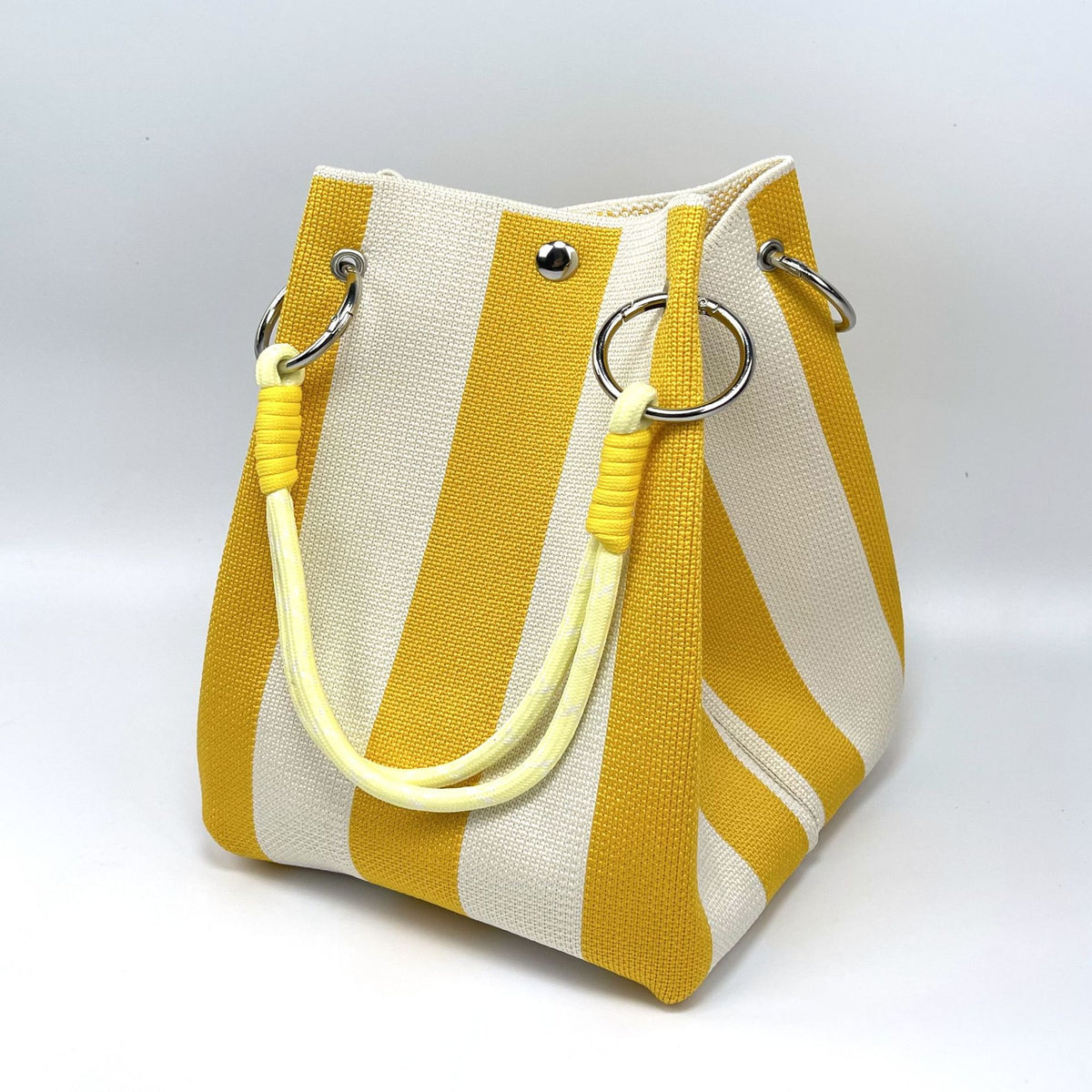 Bucket bag, woven bag, knitted hand-carry bag, single-shoulder bag